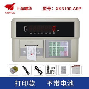 上海耀华XK3190-A9+A9P称重仪表大地磅显示器汽车衡表头打印仪表