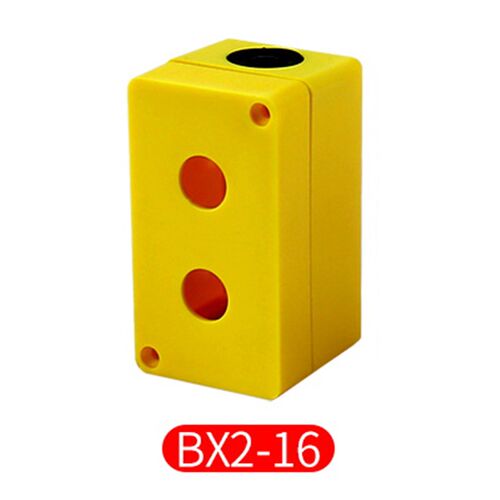按钮控制盒开关按钮盒BX3-16开孔16mm防尘盒子LA16 LA128三孔1孔2