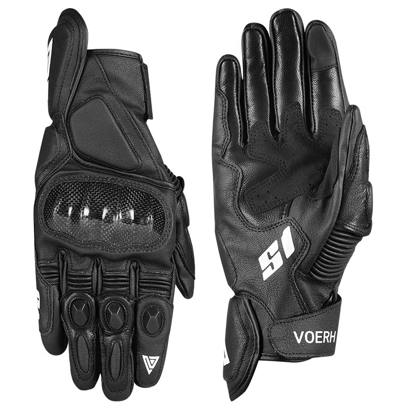 VOERH摩托车真皮手套秋冬