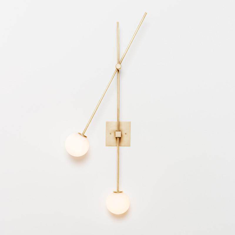 北欧双头玻璃壁灯别墅极简创意设计师客厅走廊楼梯间几何长条灯饰