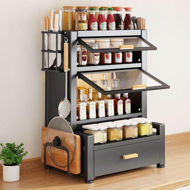 调料架台式厨房置物架台面家用多层多功能品调味罐调味料收纳盒