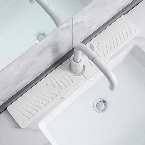 新款 硅藻泥水龙头防溅吸水垫厨房浴室卫浴洗漱台水槽沥水垫