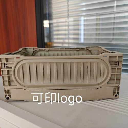 折叠收纳篮户外露营折叠收纳筐车载木盖整理箱工业风家具收纳筐