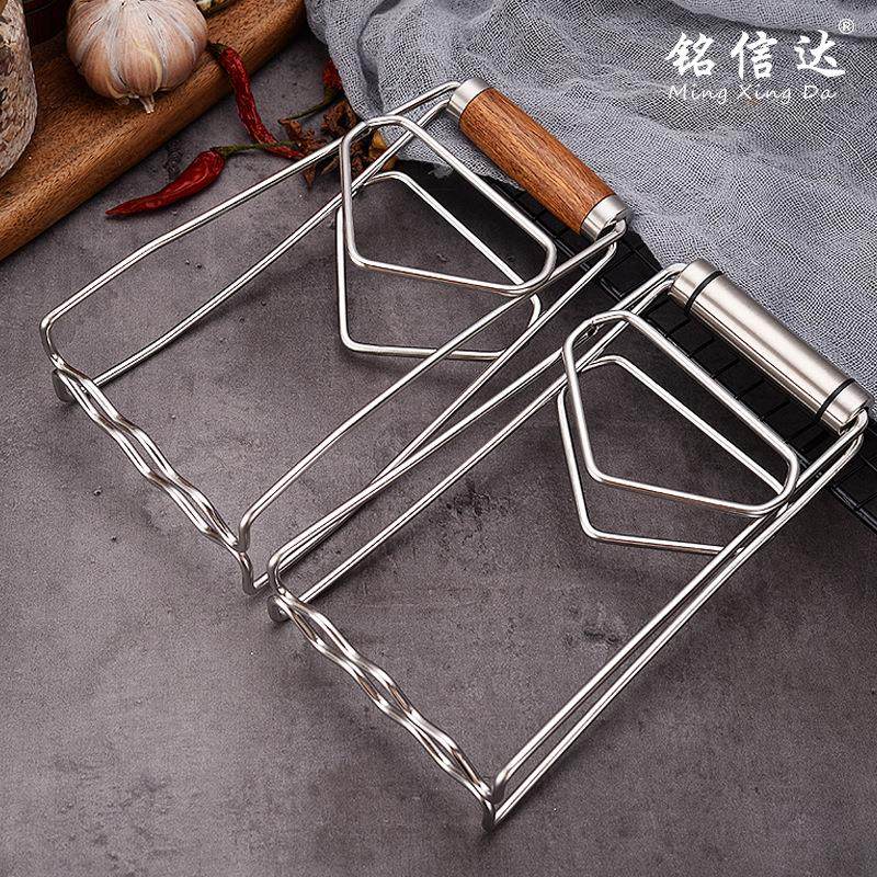 304不锈钢提盘夹木柄取碗夹家用提盘器夹碗碟隔热厨房小工具