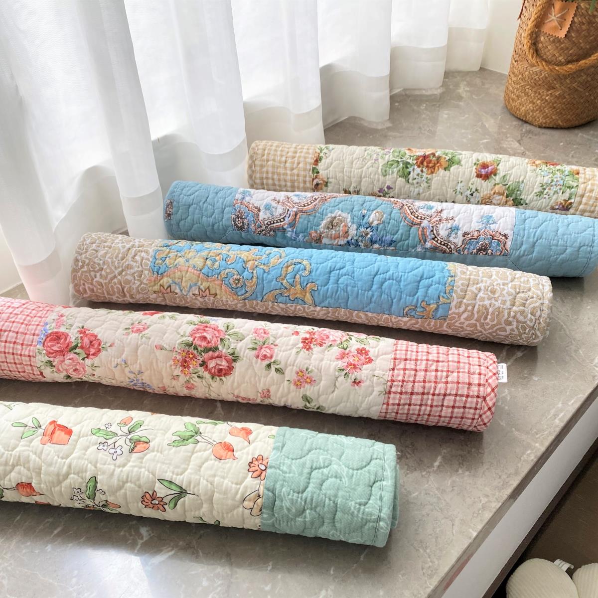 韩式出口布艺防滑地垫纯棉厨房淋浴间吸水垫加厚进门脚垫可机洗