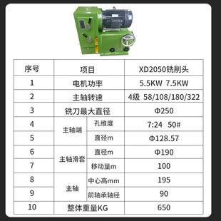 动力头头双面单面切削头铣侧铣 卧式