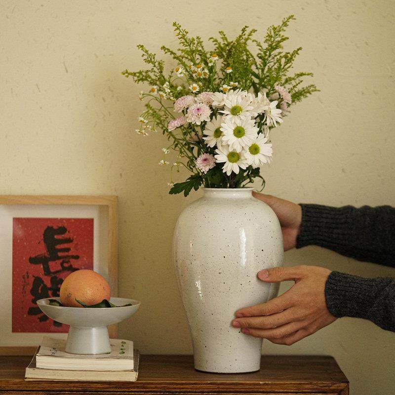 陶明治陶瓷台面花瓶家简单现代插花水培手工粗陶中国插花装饰品,家居饰品,花瓶,淘宝优惠券,粉丝福利购,淘宝优惠卷