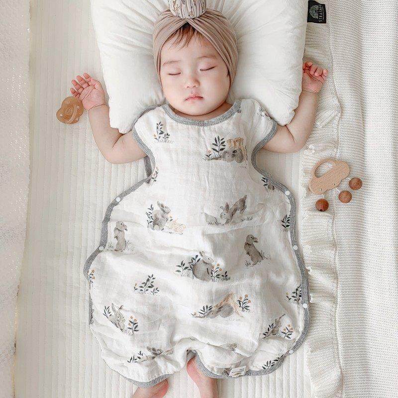婴儿睡袋春夏薄款纱布宝宝无袖背心式睡衣儿童睡觉护肚防踢被神器,婴童用品,睡袋/防踢被,淘宝优惠券,粉丝福利购,淘宝优惠卷