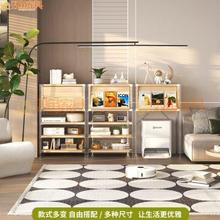 网红包豪斯风格收纳柜上翻门矮柜置物架客厅卧室多层储物铁艺矮柜