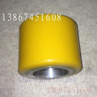 电动叉车轮子承重轮85*70-47负载轮聚氨酯高耐磨高抗压轮子厂家