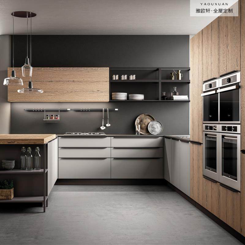 深圳定制不锈钢橱柜岩板石英石开放式整体厨房现代极简全屋定制柜,全屋定制,整体厨柜,淘宝优惠券,粉丝福利购,淘宝优惠卷