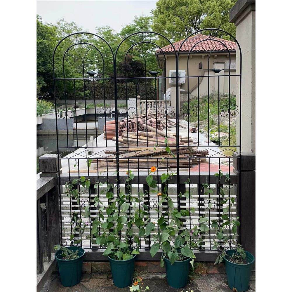 铁花架攀爬凉棚花园玫瑰花架铁线莲植物攀爬架室外庭院格栅