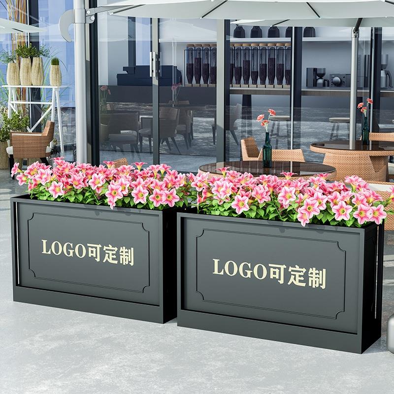 铁艺花箱不锈钢花箱组合市政花槽花坛创意庭院广场绿植箱隔断花盆