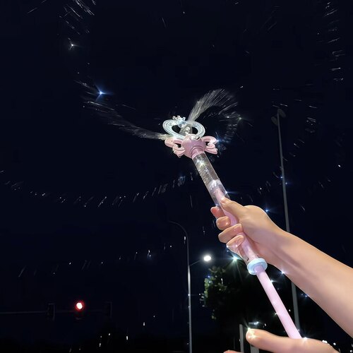 巴啦啦小魔仙魔法仙女棒水枪小玩具喷水泼水节玩水装备抽拉式旋转