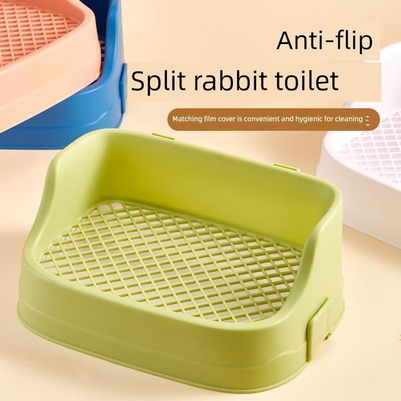 洁西兔子厕所分体式便盆防掀翻超大大号荷兰猪龙猫兔子厕所用品