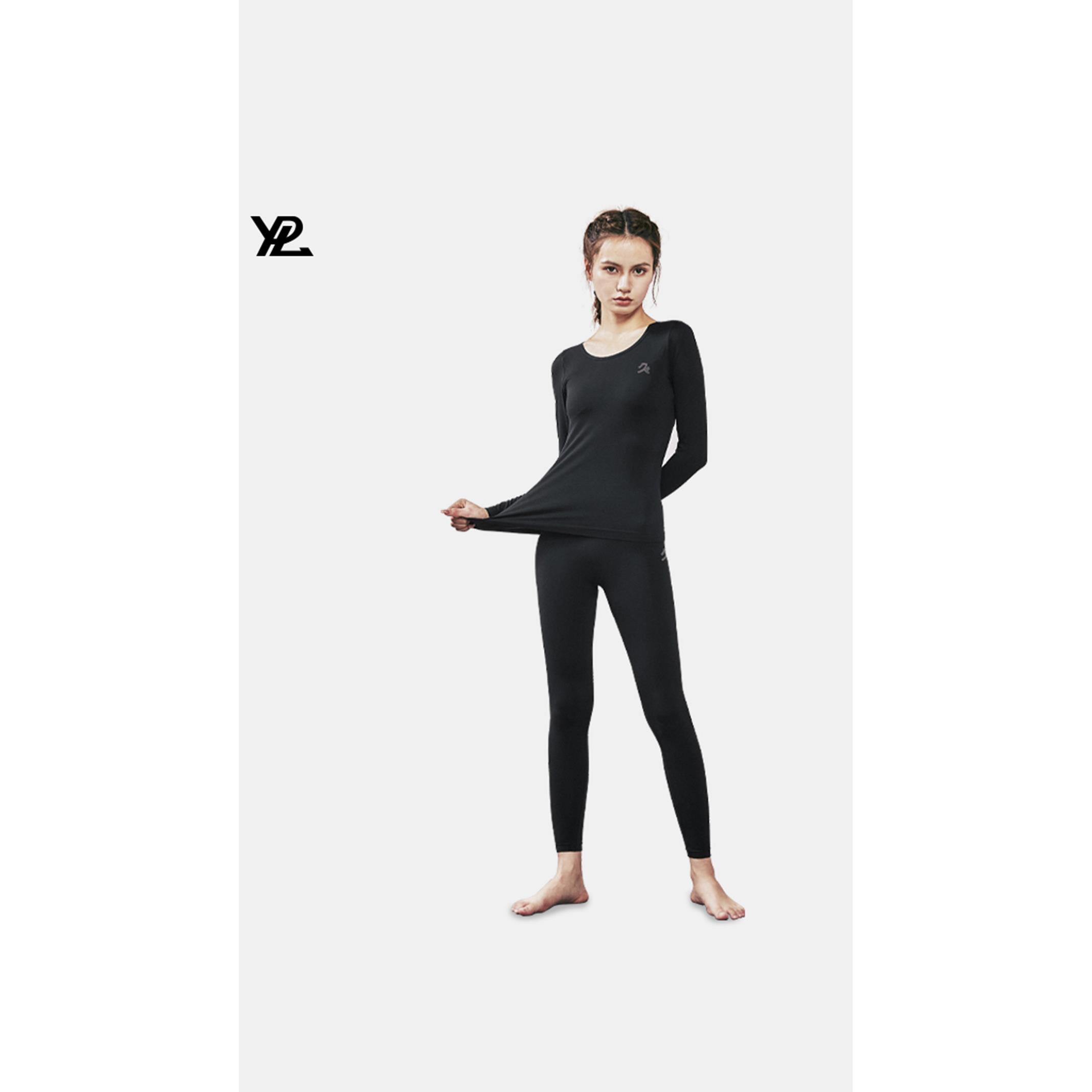 正品团购！YPL发热保暖内衣秋冬防寒打底无痕低领套装女R92联名款