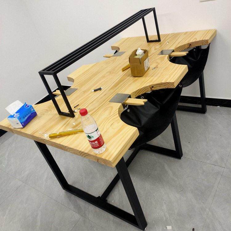 定制实木金工桌4人工位首饰加工桌打金台珠宝银饰操作桌6人打金桌