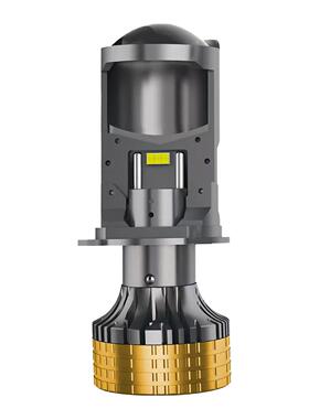 春风狒狒st摩托车led大灯透镜远近光一体灯泡H4超亮改装强光激光