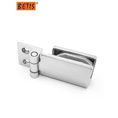 弧面实心全精铸304玻璃夹浴室铰炼淋浴房门合页HINGE可装内外开门