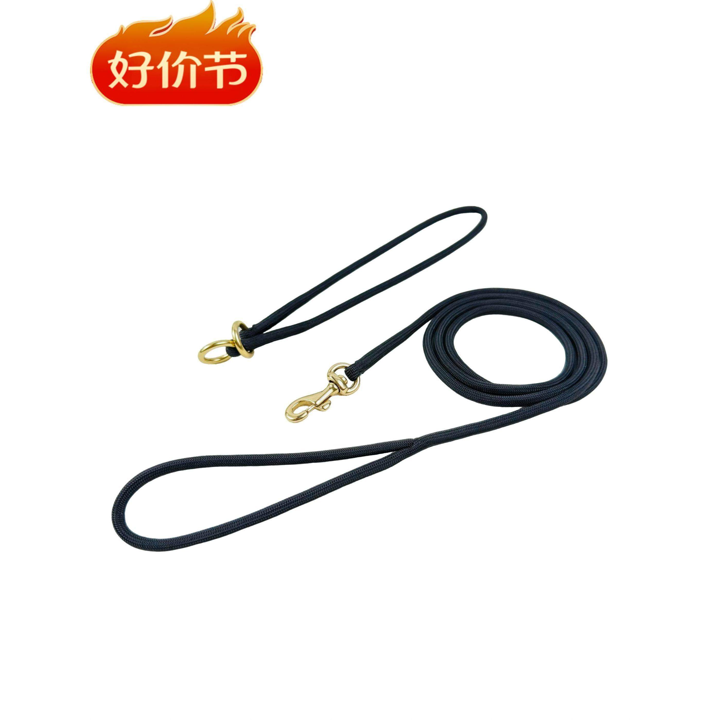 5mm狗狗赛级圆形尼龙比赛牵引绳金毛柯基犬法牛训犬P链带遛狗P绳