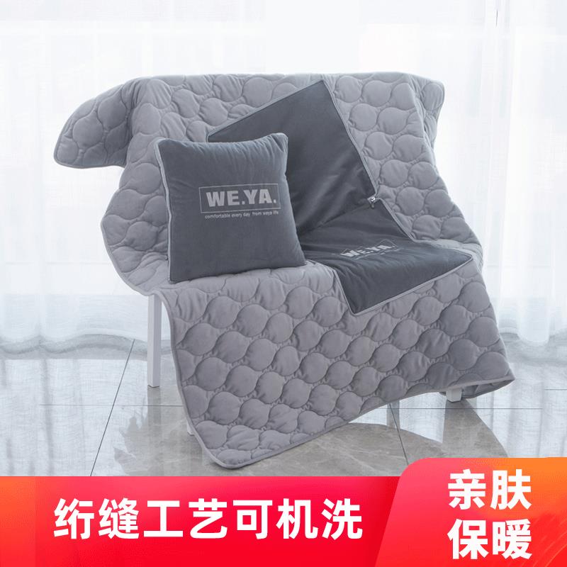 汽车抱枕被子两用车载办公室折叠毯子午睡车上车用靠垫靠枕空调被