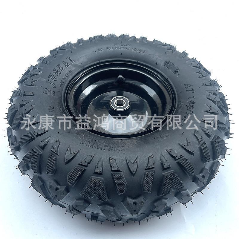 改装四轮电动摩托车双座卡丁车配件145/70-6寸A花轮胎前轴承轮毂