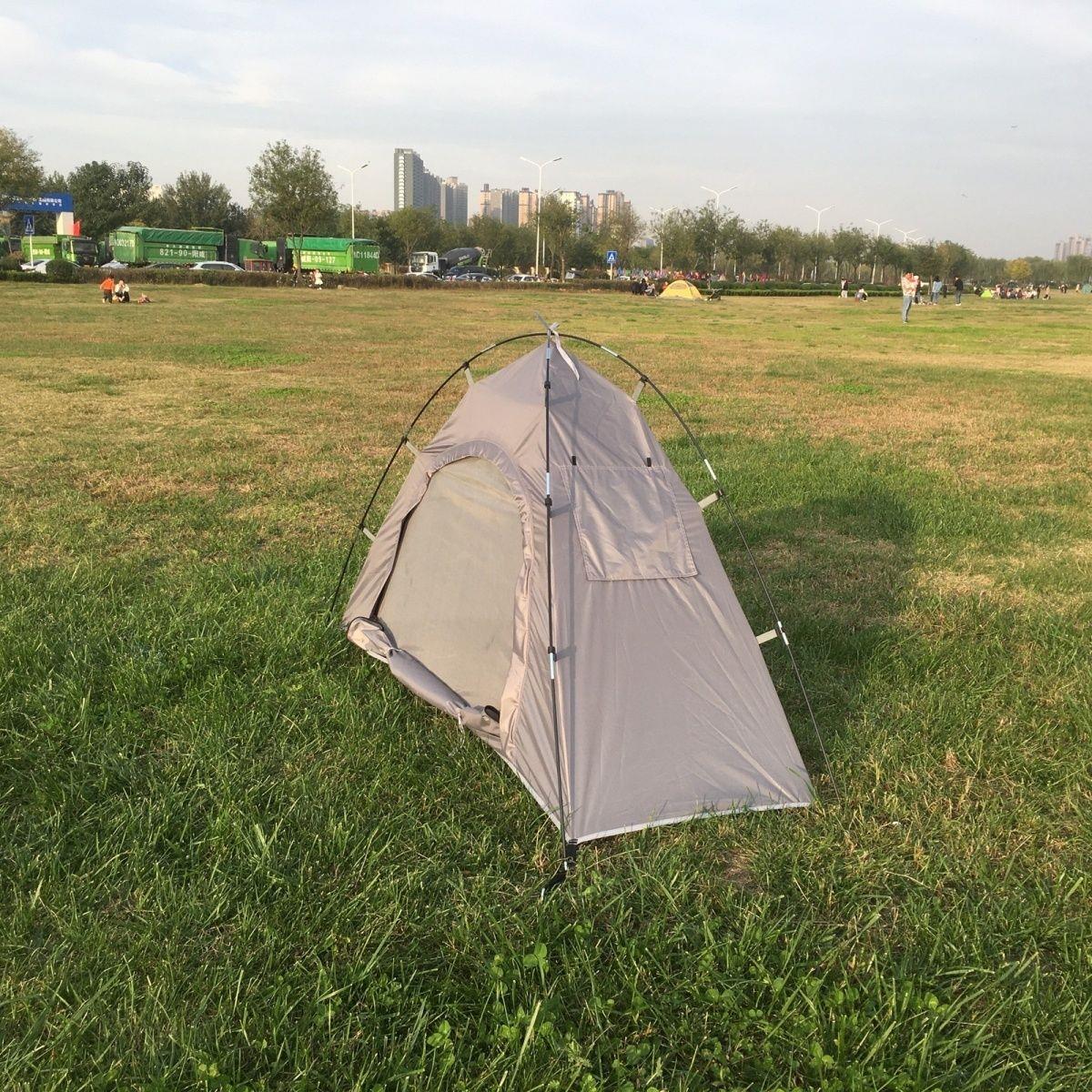 离地帐篷旅游露营登山骑行徒步超轻单人防水帐篷行军床帐篷隔热耐