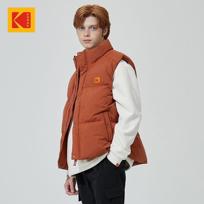KODAK男女同款外穿加厚羽绒马甲
