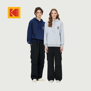 裤 绒感暖冬工装 Kodak柯达2025秋冬男女同款 宽松休闲裤 新品