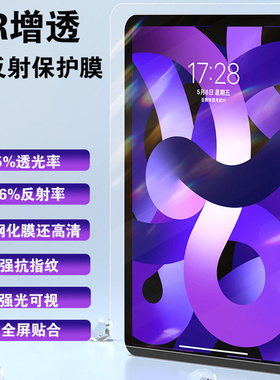 沐吉酷·AR膜适用苹果iPadAir6/5/4高清防反光增透保护膜2024 iPadPro11/12.9超清保护膜超薄抗反射平板贴膜