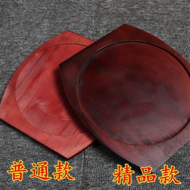。商用铁板烧实木板垫烧烤盘防烫垫家用砂锅石碗锅拌饭隔热托盘底