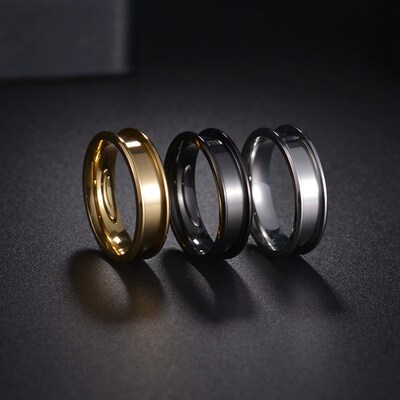 极速8mm Handmade Metal Blank Rings DIY Jewelry Making Suppli