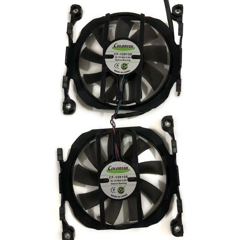 2pcs/set CF-12815B/S GPU Cooler Graphics Fan For ELSA GeForc