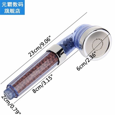 极速Handheld Water-saving Bath Shower Nozzle Filter Head Spr