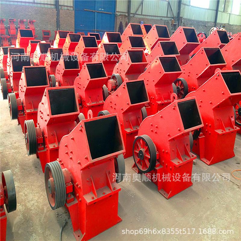 移动式砂石鹅卵石锤式破碎机 可移动式锤破 小型碎石机