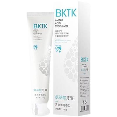 厂家bktk氨基酸牙膏美白口臭祛黄去渍清新口气护龈健齿松动出血肿