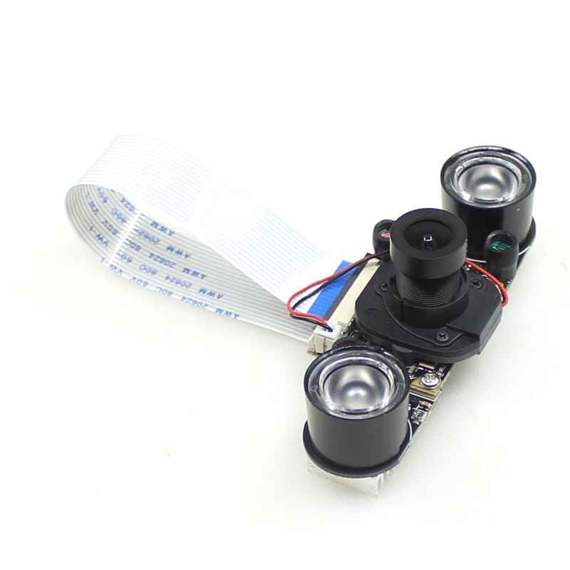 厂家树莓派4代4B3BZeroW 500万像素红外夜视摄影机 IRCUT可调焦相