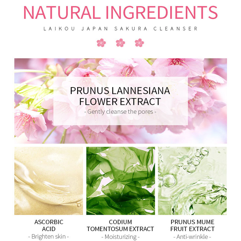 Facial Cleanser Foam Face Wash Remove Blackhead Moisturizing