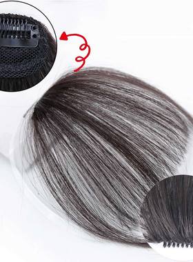 LiHui Fake Blunt Air Bangs Hair Clip-In Extension Synthetic