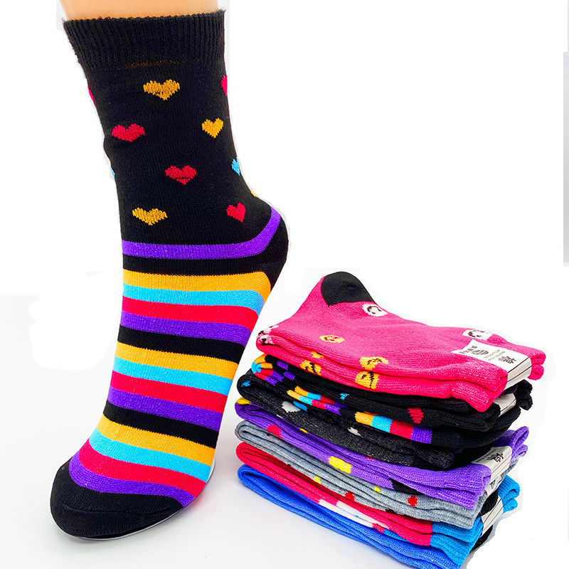 袜子女春秋薄款中老年妈妈袜便宜耐磨保暖中筒女袜