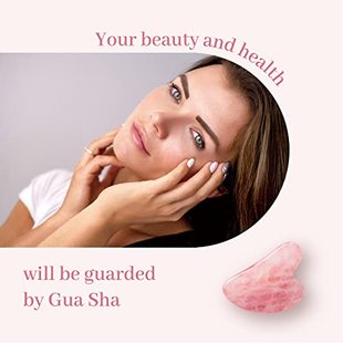 Quartz Gua Sha Rena Jade Rose Natural Facial Chris
