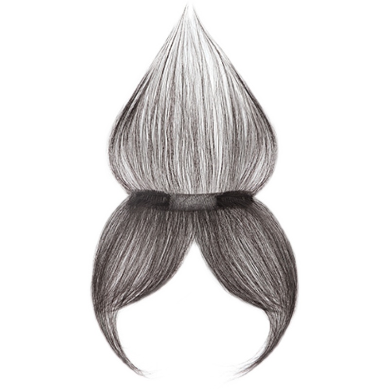 胎毛刘海假发女头顶发际线假发贴自然前额鬓角补发增发真发假发片