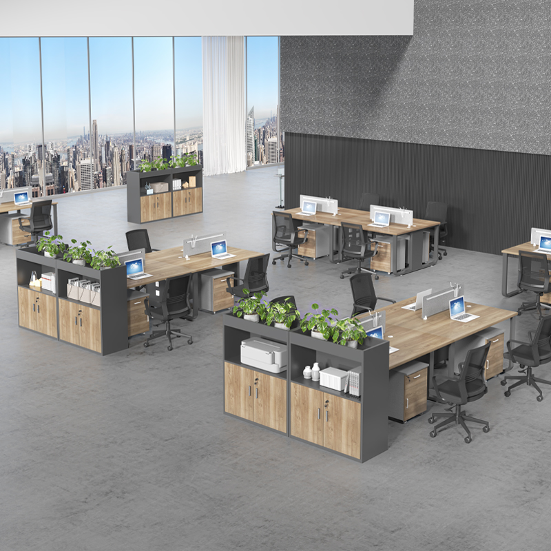 矮柜隔断柜储物柜资料收纳杂物落地柜花槽柜带锁木质办公柜文件柜