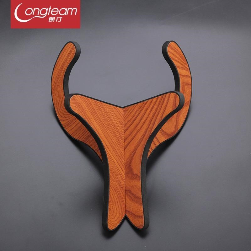 wooden folk guitar shelf vertical stand free punching