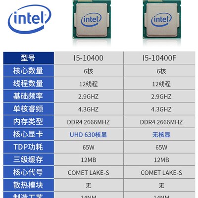 新品I5Intel10400F散片酷睿i510400微星主板CPU套装搭微星B560H61