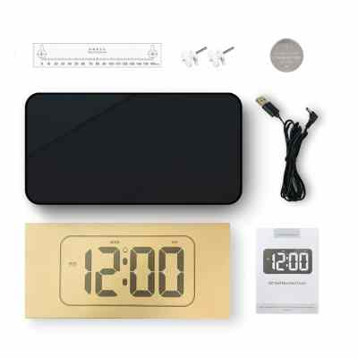 桌面电子时钟数字大屏台式挂墙客厅电视柜电子表闹钟时间显示器