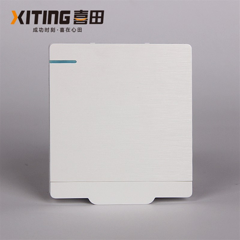 六开双电机浴霸专用开关带防水盖86型暖风机16A白色翻盖化妆室6开