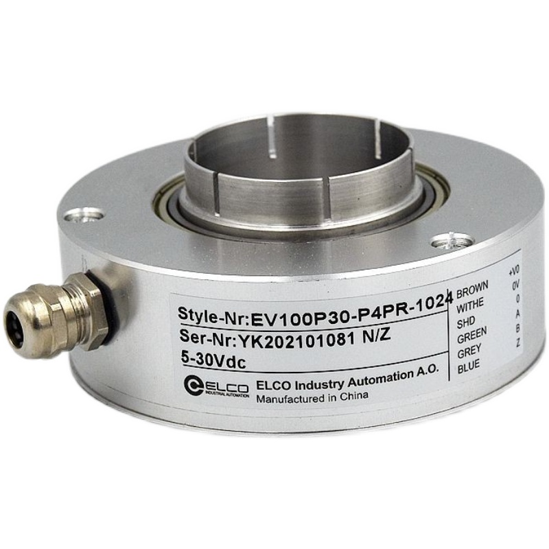 原装宜科大口径大孔编码器EC100PR30-H4PR-512全空心轴 质保一年