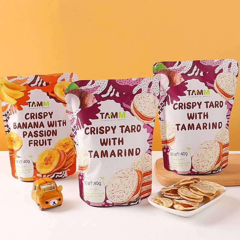 泰国进口TAMM夹心蔬果干芋头水果蔬菜干果肉果酱夹心香蕉片小零食