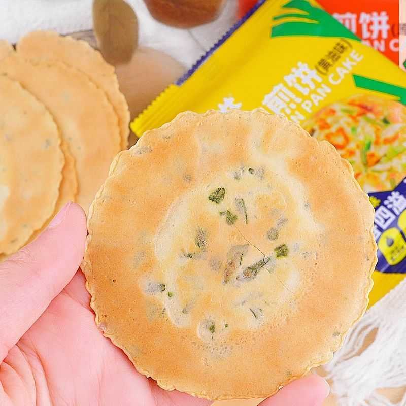 哥布林葱油煎饼老上海风味饼干零食小吃薄脆开袋即食黄油原味